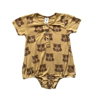 Kate Quinn Organic Bamboo Brown Owl Bubble - Size 12-18 months